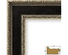 Craig Frames Galerie  1 75 Inch Antique Silver   Black Wood Picture Frame