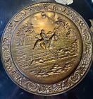 Vintage Brass Plate Foxhunting And Wall Art Made In England