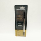 X6 Parker Ballpoint Pen Refill Quink Flow Medium Point Black Ink