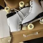 Yoki Archie-15 White  Roller Skates Size 11 Indoor Wheels   And White Laces