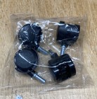 New 4 Piece Swivel Casters 1 25 Inch Nylon Caster Wheels  sterilite Carts 