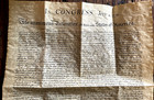 Authentic Reproductions Declaration Of Independence On Antiqued Parchment Paper