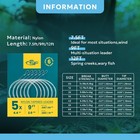 Sf Pre-tied Loop Tapered Leader Nylon Clear Fly Fishing 7 5ft-15ft 0x-7x