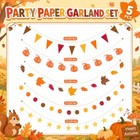 Pcs Paper Garland Pre-strung Party Decor  Multicolor Fall 5 Multi Color