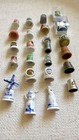 Lot Of 23 Collectible Souvenir Sewing Thimbles Porcelain   Metal Vancouver