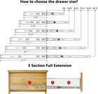 12 Pairs 16 Inch Soft Close Drawer Slides Ball Bearing Full Extension Glides