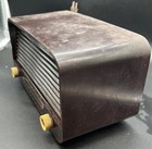 Vintage 1940s Philco Transitone Table Top Tube Radio Model 51-530 Art Deco Power