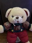 Vintage Dan Dee Christmas Teddy Bear Plush 14    - Stuffed Animal Holiday Toy  C7