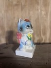 Vintage Norcrest Japan Kitty Cat April Birthday Month Ceramic Figurine A-575