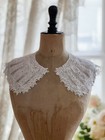 Antique Vintage Irish Crochet Lace Collar And Cuffs Edwardian Victorian