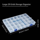 Benecreat 3pcs 28 Grids Plastic Storage Jewellery Compartment Organizer Earring