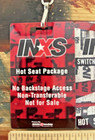 Inxs 2006 Switched On Tour Hot Seat Package Laminate New Michael Hutchence