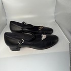 Capezio 450 Black Leather Character Dance Shoes  Women s Size 8 1 5   heal