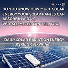 Vbr-sol Solar Power Meter With Panel Angle Measurement  Up To 3499 W m    28-day