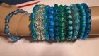 9 Kandi Cuff Ponybead Bracelets Kids  Youth  Adults  Or As A Gift