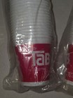 Vintage Tab Sugar Free Cola Small Plastic Drinking Cups Sleeve - 2 Sets Of 50 Ea