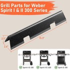 Flavorizer Bars And 69787 Grill Burner For Weber Spirit And Spirit Ii 300 Series