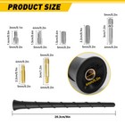 8  Short Black Rubber Spiral Antenna Mast Radio Am fm For Chrysler 200 2011-2014