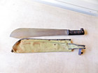 Kantas Machete Knife   Canvas Sheath 20  Martial Arts Survival Display Man Cave