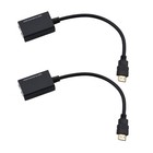 Hdmi Converter Sender receiver Cat5e Cat6 Cable Hd 1080p Video Singal Extender B