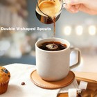 5 Oz Espresso Cups Set Of 2 Double Spout Glass Shot Glasses Clear
