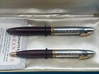 1950s Sheaffer 14k Gold Pen And Pencil Set  Box Marked Tm     White Dot Engraved