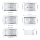 Drop In Undermount Kitchen Sink Single double Bowl Stainless 23  27  30  32  33 