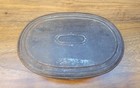 Antique Metal Hinged Lid Pocket Soap snuff Tin