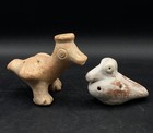 Pelican Bird   Chihuahua Dog Ocarina Flute Ceramic Artisan Crafted Musical