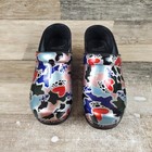 Dansko Professional Womens Clogs Sz 6 5 - 7 Multi Patent Leather Slip On Shoe
