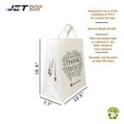 Reusable Thank You Bags 13 5x7 7x15 5 - Multilingual Print - Eco-friendly