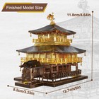 Piececool 3d Model Kits For Adult Golden Pavilion Metal Puzzle Model Kits Gifts