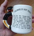 Caldwell s Newburyport Mass Rum Ceramic Hot Toddy Mug Sea Captain Whistle Handle