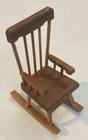 Fomerz Vintage Miniature Dollhouse Furniture Wood Rocking Chair Euc