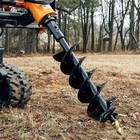 Titan Attachments 18  X 48  Auger Bit For Post Hole Digger  2  Hex Connect