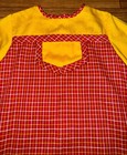 Vintage Valentines Dress Kate Greenaway Frock Toddler Girls Size 3 Gray Plaid