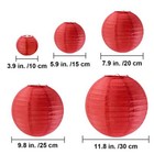 28 Pcs 5 Sizes Chinese New Year Decorative Red Paper Lanterns Hanging Chinese Ja