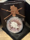 2010  1 Tuvalu Great Warriors Viking 1oz   999 Silver Coin Box coa
