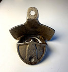 Coca-cola Wall Mount Metal Bottle Opener  Silver Soda Theme  Made In Usa