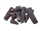 9pcs Ceramic Fiber Gas Log Set Fireplace Imitation Wood Propane Firepit Log Sets