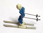 Vintage Lead Barclay Manoil Female Skier Winter Snow Skiing Figure