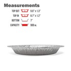  60 Pack  Premium 9-inch Pie Pans L Disposable Aluminum Foil L Heavy-duty L T   