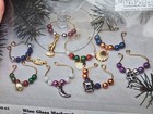 Merri Mac Wine Glass Markers Bead Christmas Ornament Kit Makes 8 Vintage