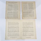 Vintage Mixed Lot Of 9 Music Sheets 1894 1907 - 1944 