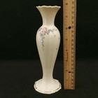 Vintage Lenox Rose Porcelain Bud Vase Gold Trim