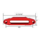 10 Inch Red Aluminum Hawse Fairlead For Synthetic Winch Rope 15000 Lb Atv Utv