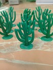 10 Green Cactus-2 5  Plastic Toy Soldier Miniature Wargaming Scenery Lot