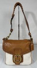             vtg Nwot Coach Cream Carmel Bleecker Sig Whipstitch Dust Bag Rare Find 