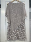 Studio One New York Beige Embellished Mother Of The Bride groom Dress Size 12