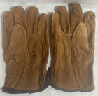 1 Pr  Cold Weather Leather Lined Heavy Duty Warm Winter Insulated Work Gloves Xl